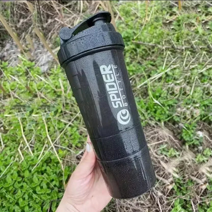 3-Layer Protein Shaker 550ml  Storage & Scale | FitNest UK
