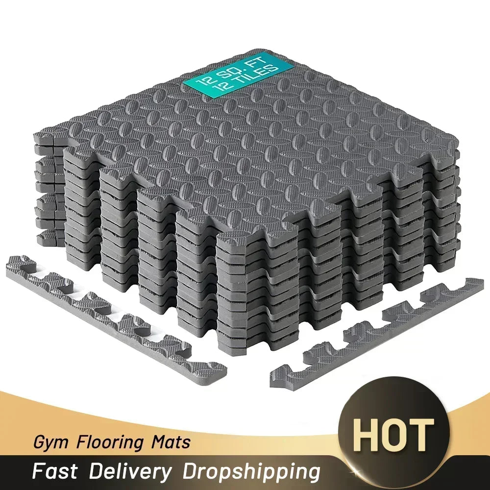 Puzzle Fitness Mat Set  EVA Interlocking Tiles | FitNest UK
