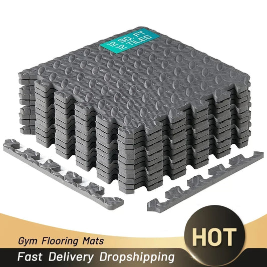 Puzzle Fitness Mat Set  EVA Interlocking Tiles | FitNest UK