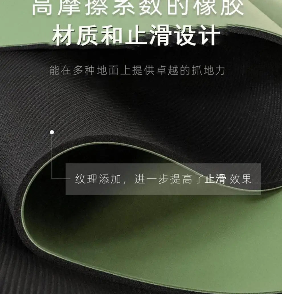 High-Density Rubber Yoga Mat - Professional | FitNest UK