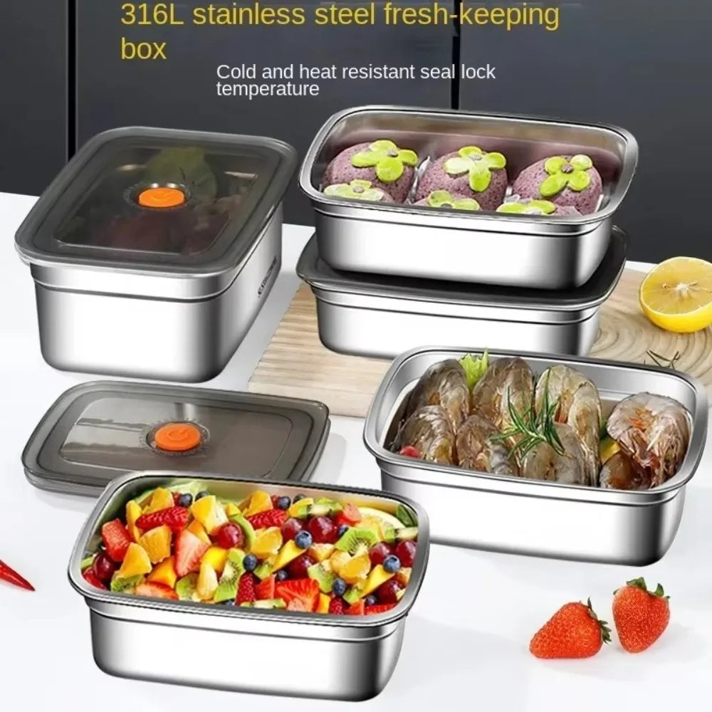 Stainless Steel Camping Lunch Box  Leakproof | FitNest UK