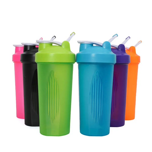 600ml protein shaker bottle – leak-proof mixer for shakes and supplements