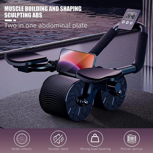 Ab Roller w/ Elbow Support & Counter | FitNest UK
