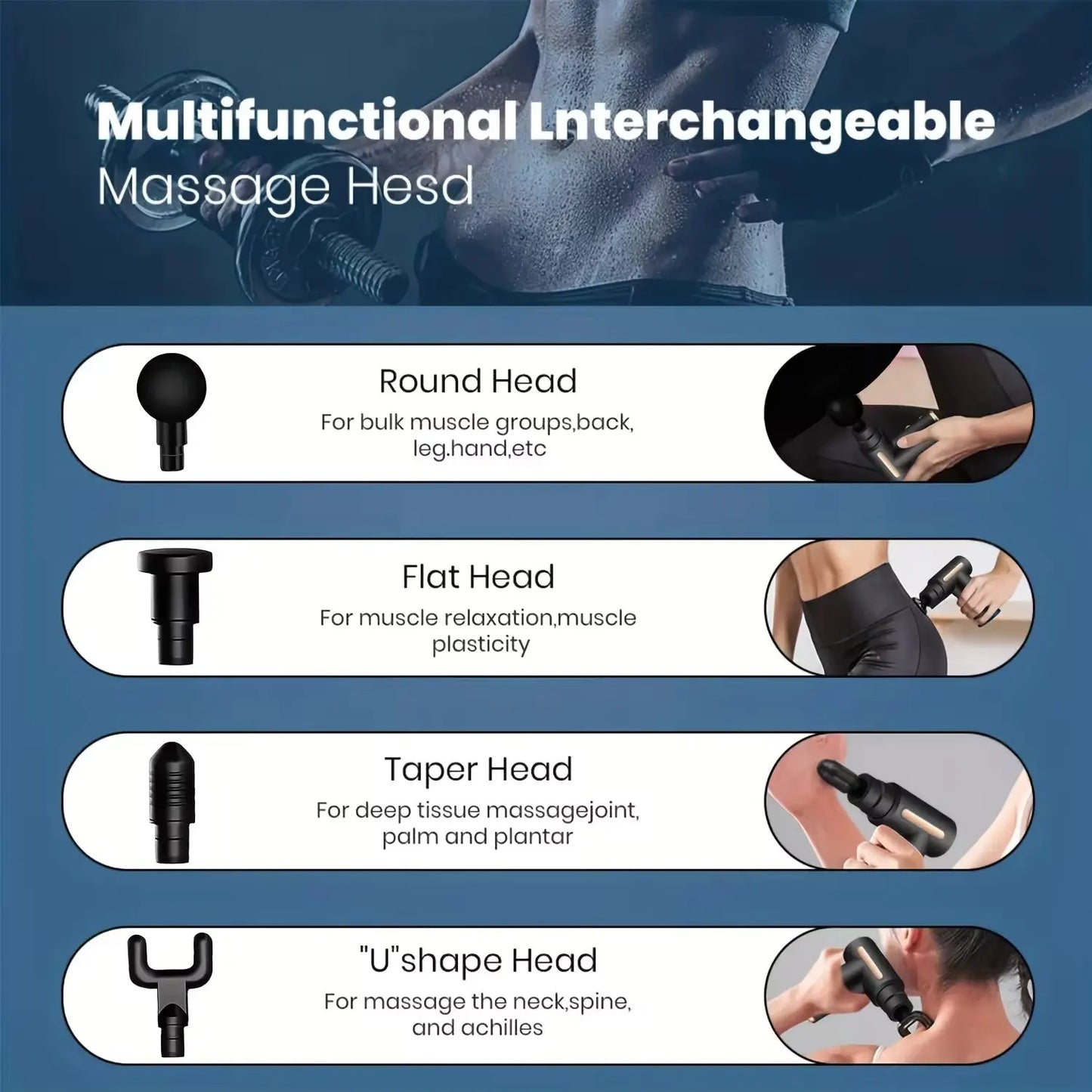 Mini Muscle Massage Gun  Portable Percussion | FitNest UK