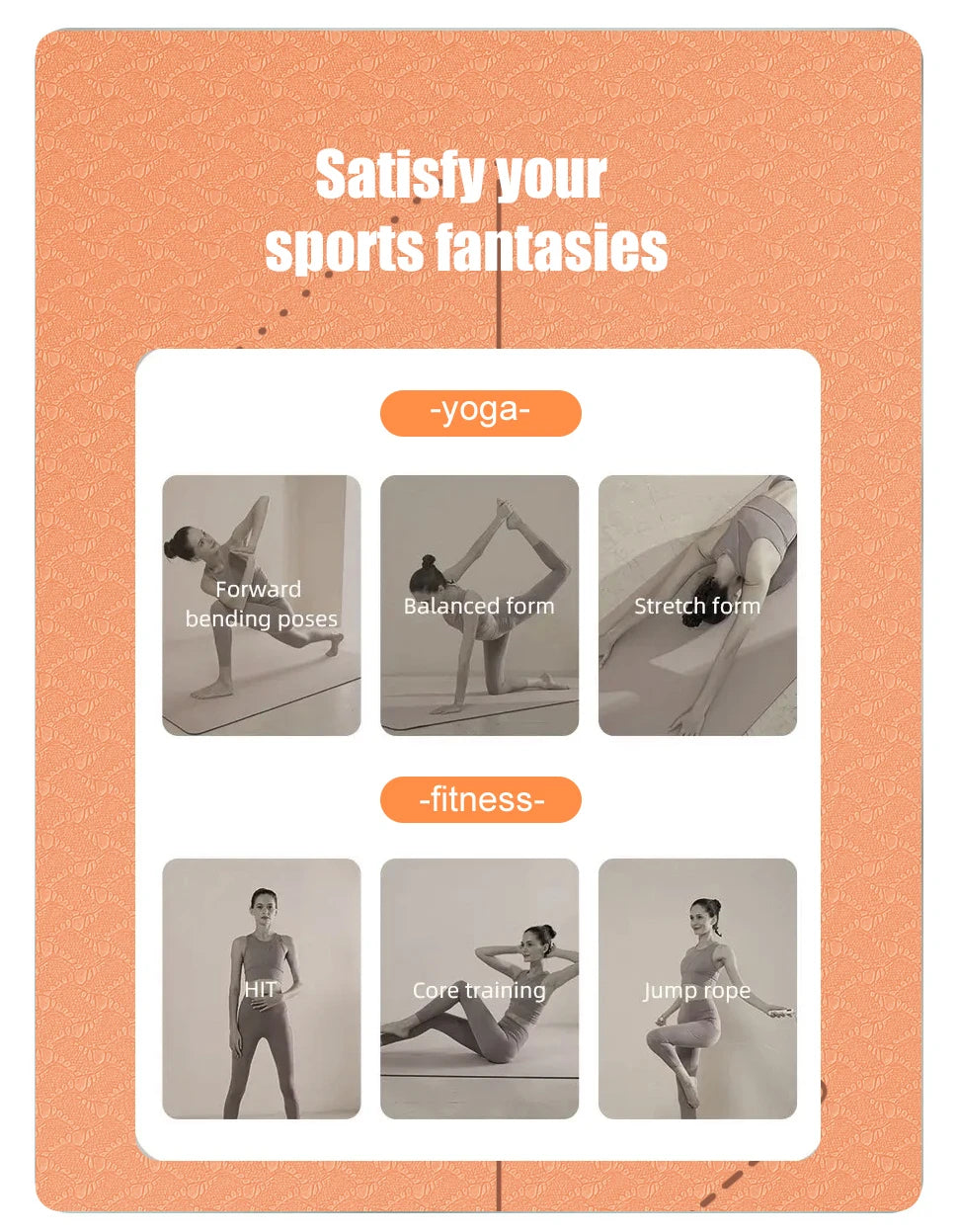WESTTUNE Eco Yoga Mat - Non-Slip Exercise | FitNest UK