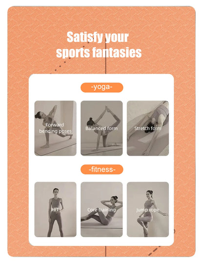 WESTTUNE Eco Yoga Mat - Non-Slip Exercise | FitNest UK