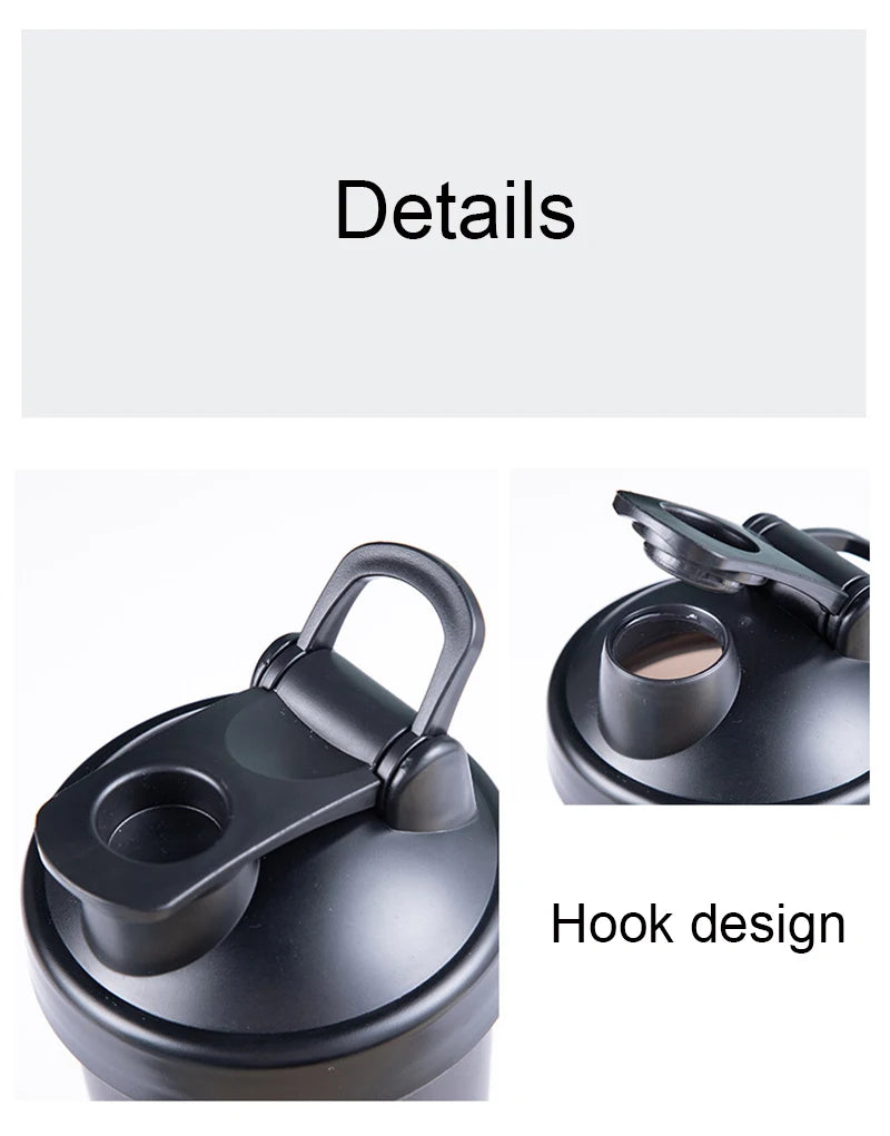 600ml Protein Shaker Bottle  Leak-Proof Mixer | FitNest UK