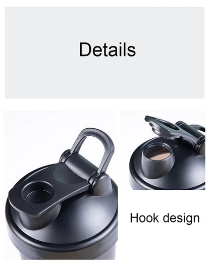 600ml Protein Shaker Bottle  Leak-Proof Mixer | FitNest UK