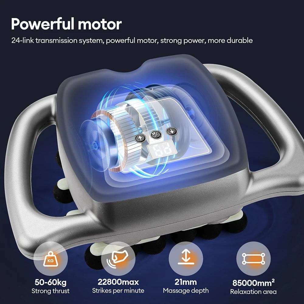 42-Head Massage Gun  Deep Tissue | FitNest UK