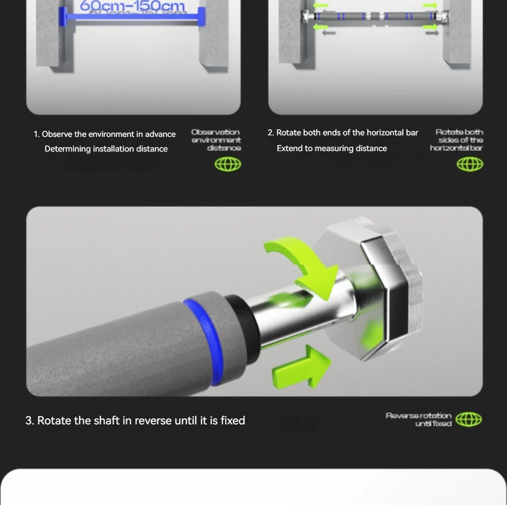 Adjustable Doorway Pull-Up Bar - Home Gym | FitNest UK