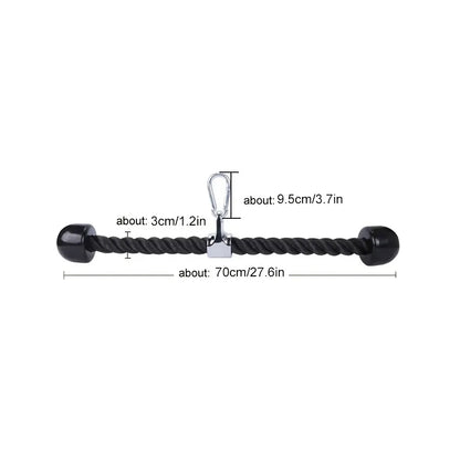 Triceps Rope Pulldown Attachment - Cable Handle | FitNest UK