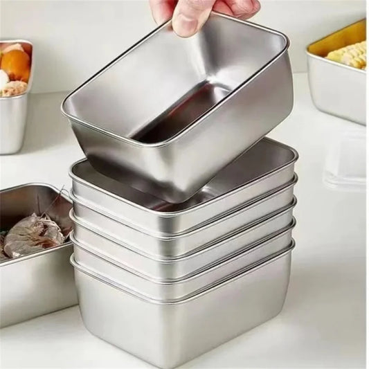 Stainless Steel Food Storage Box Set | FitNest UK