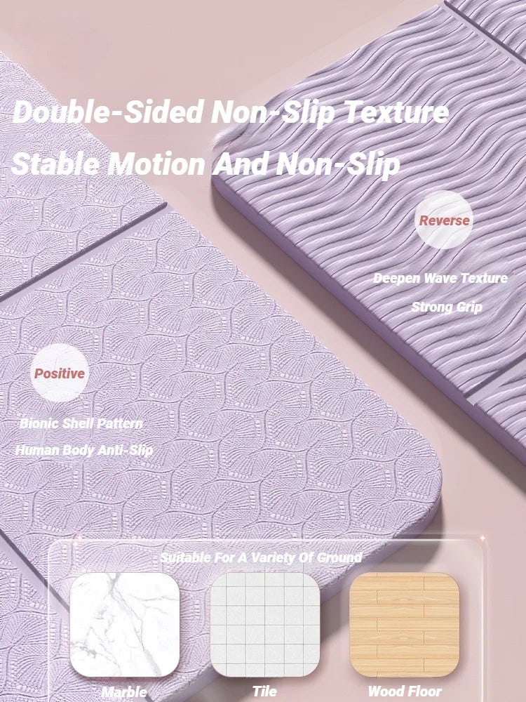 Foldable Yoga Mat  Eco-Non-Slip Travel | FitNest UK