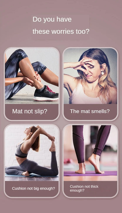 Natural Rubber Yoga Mat  Non-Slip | FitNest UK