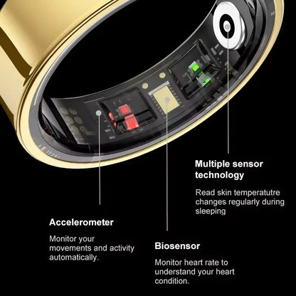 R09 Smart Ring  Heart & Oxygen Monitor | FitNest UK