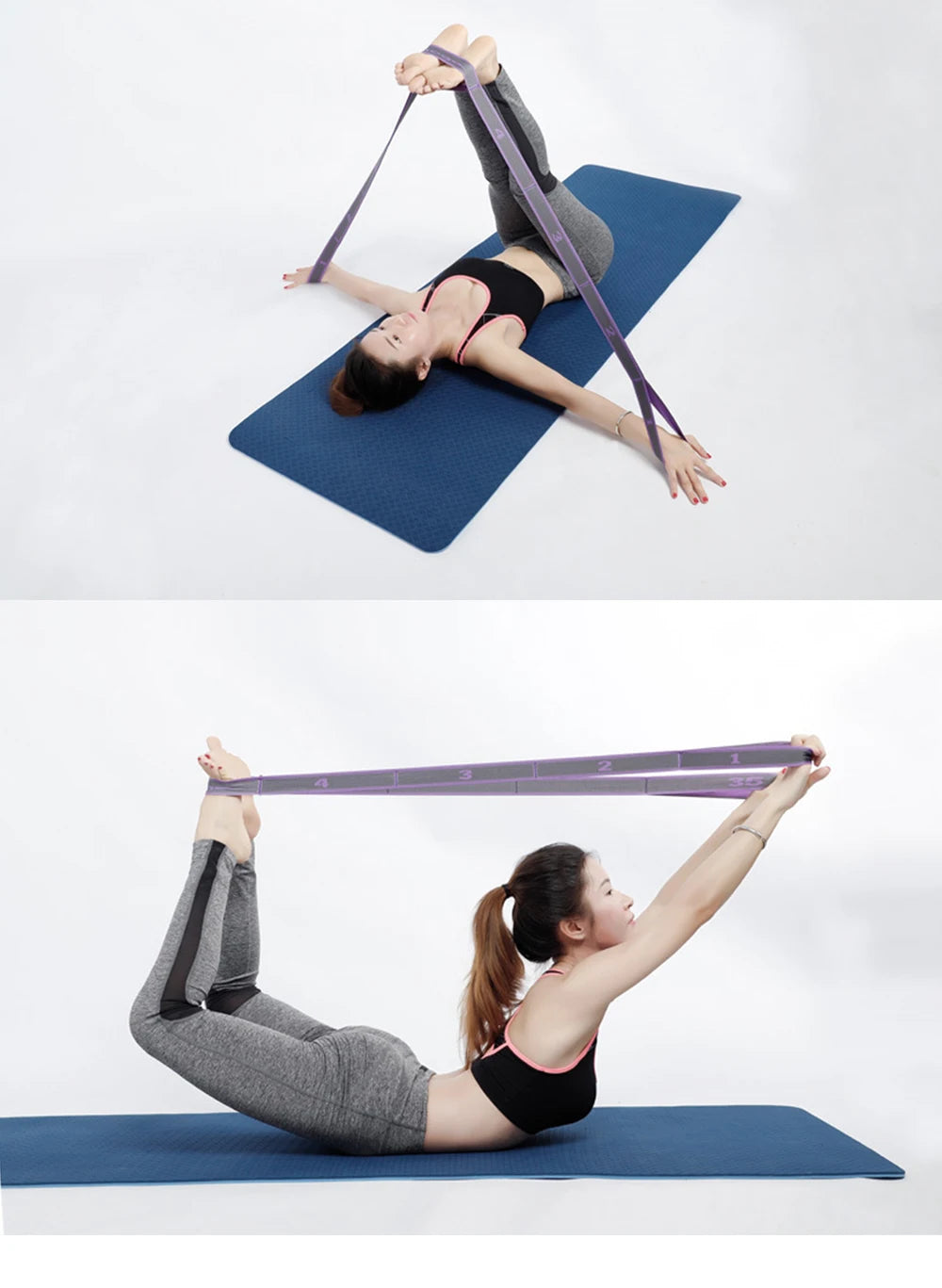 Yoga Resistance Band  Multi-Section Stretch | FitNest UK