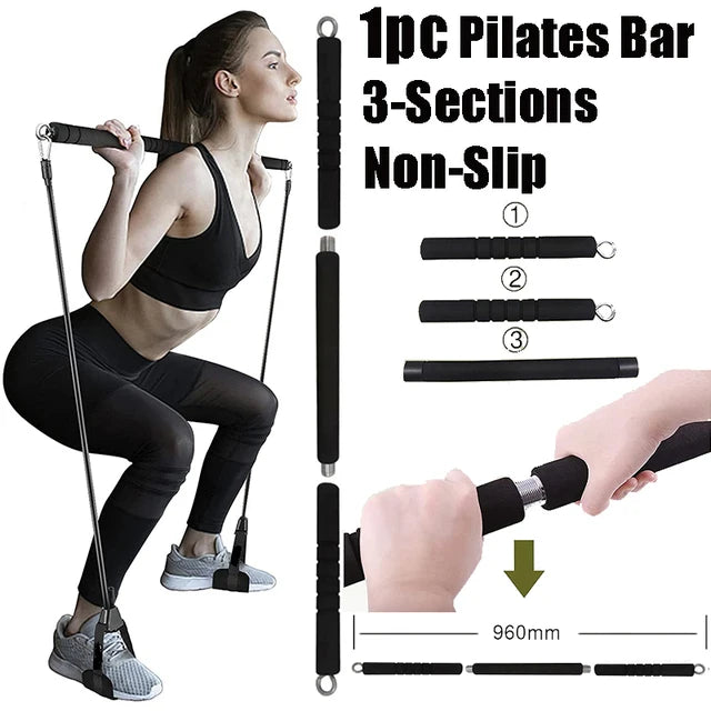 Workout Resistance Bar - Portable Fitness Bar | FitNest UK
