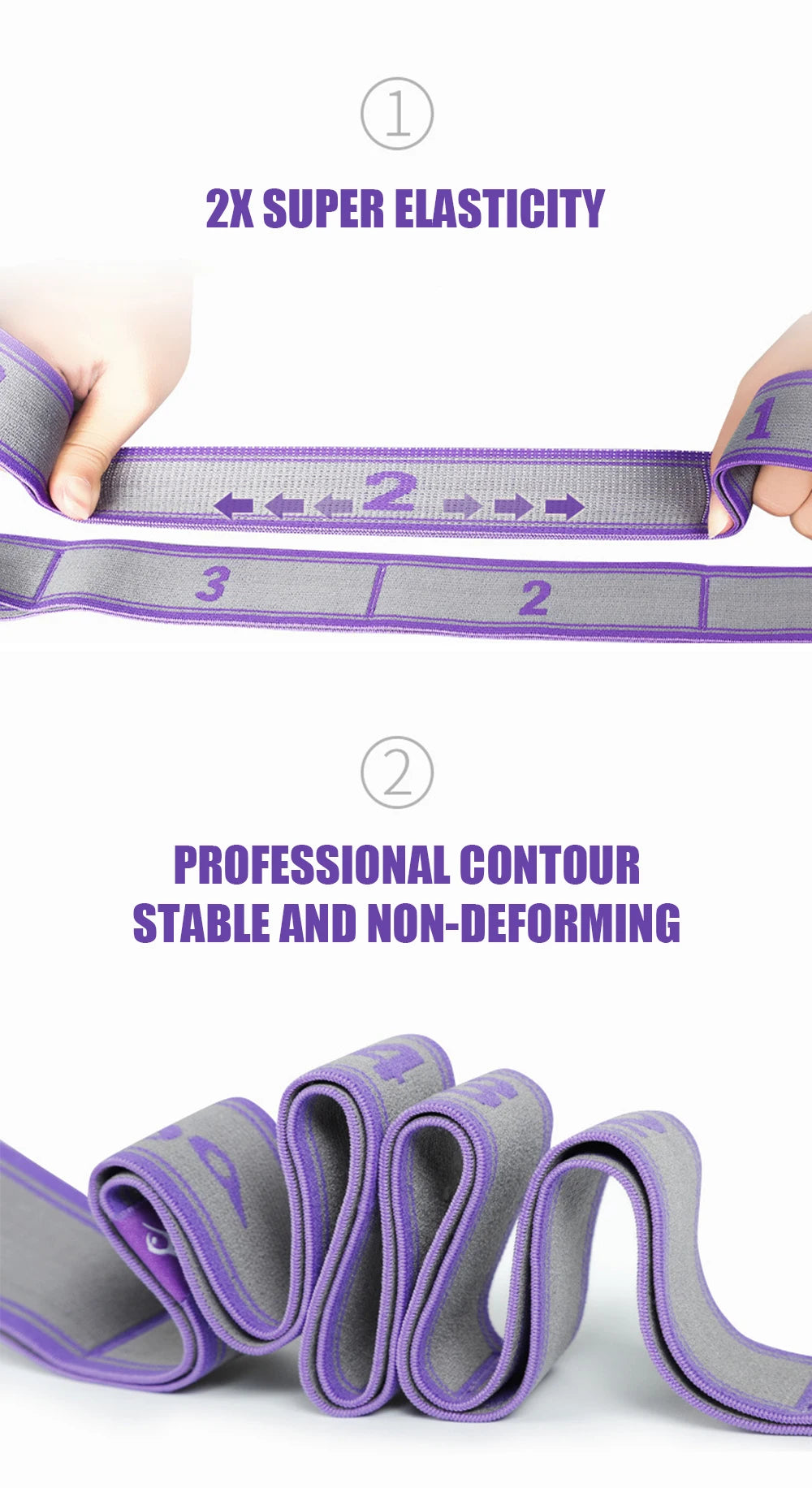Yoga Resistance Band  Multi-Section Stretch | FitNest UK