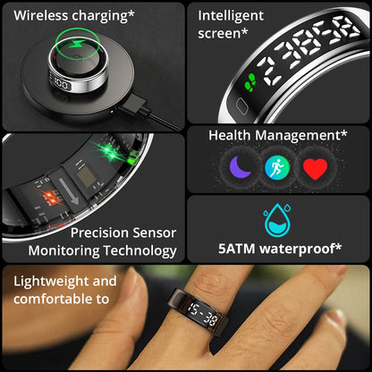 R12 Smart Ring  Waterproof Health Ring | FitNest UK