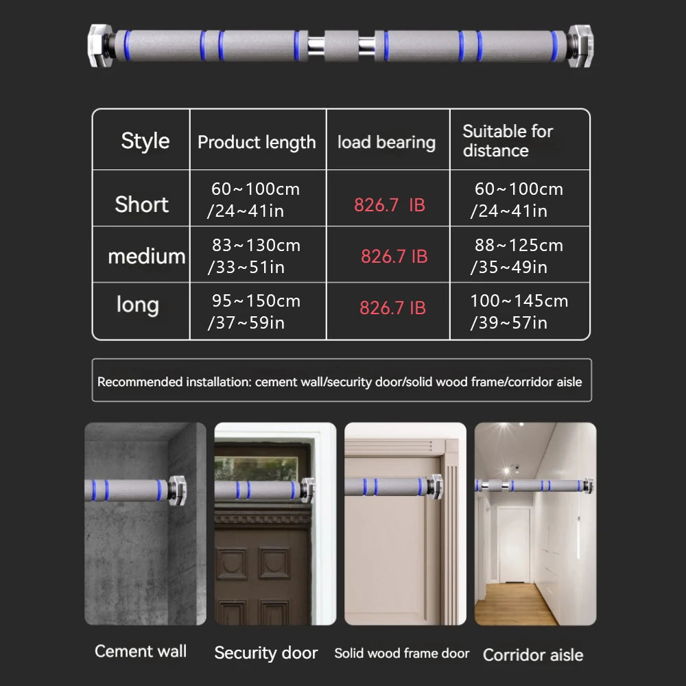 Adjustable Doorway Pull-Up Bar - Home Gym | FitNest UK