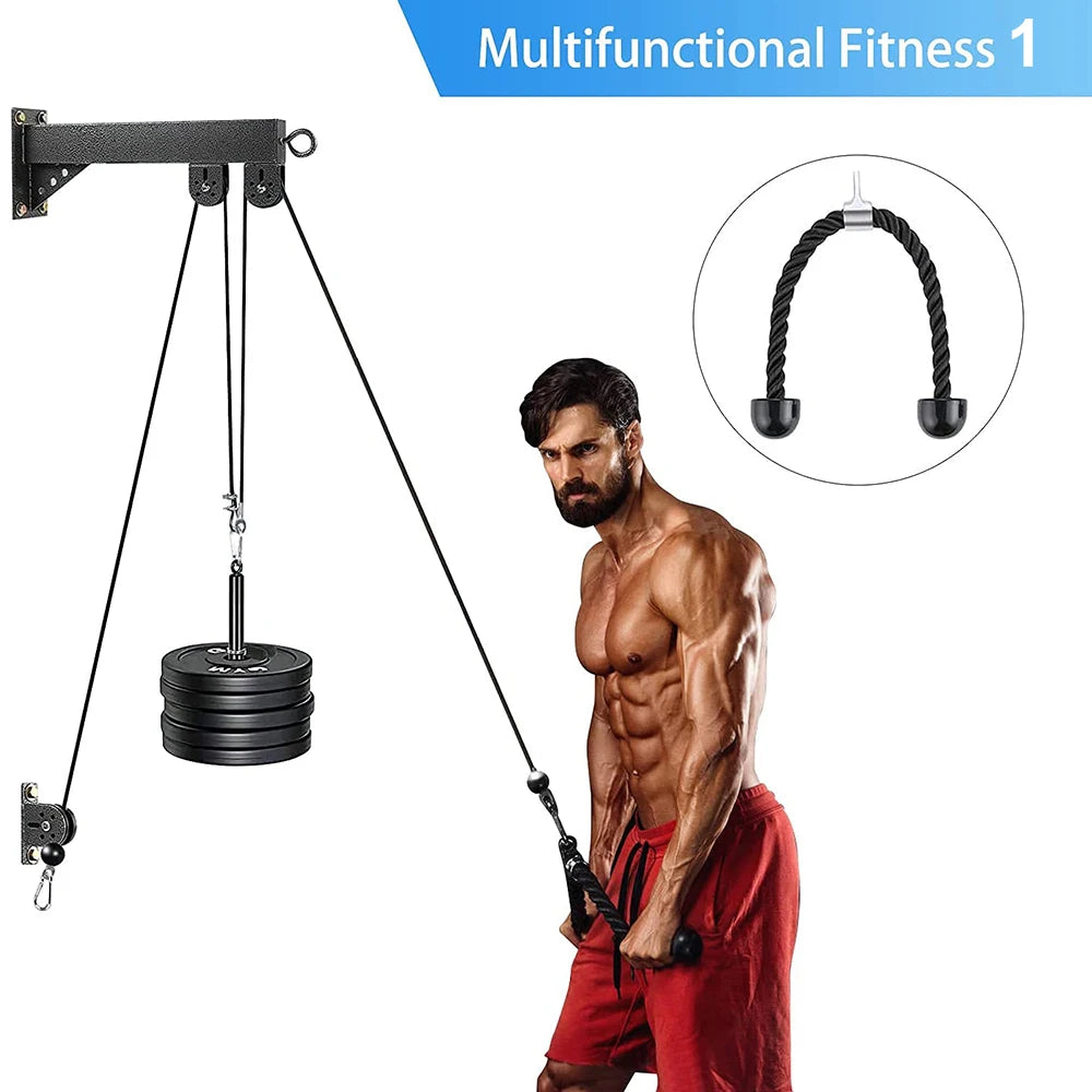Wall-Mounted Pulley Cable System - Home Gym | FitNest UK