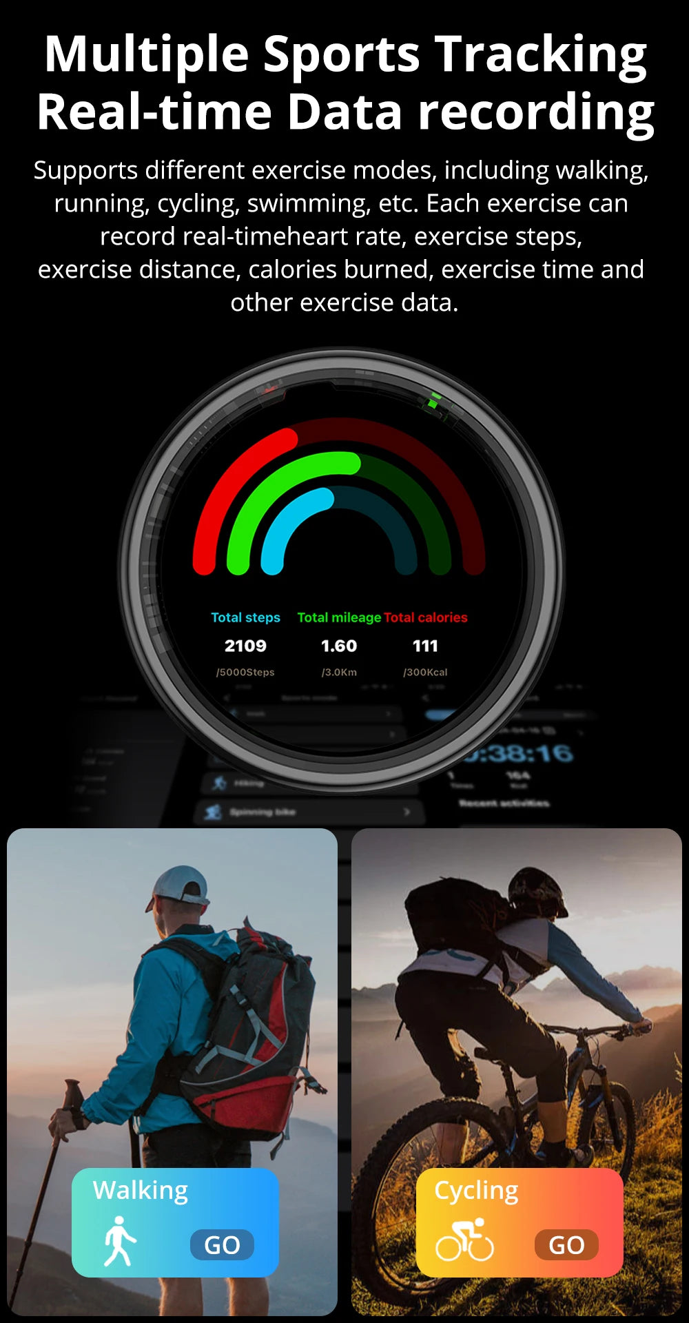 R12 Smart Ring  Waterproof Health Ring | FitNest UK