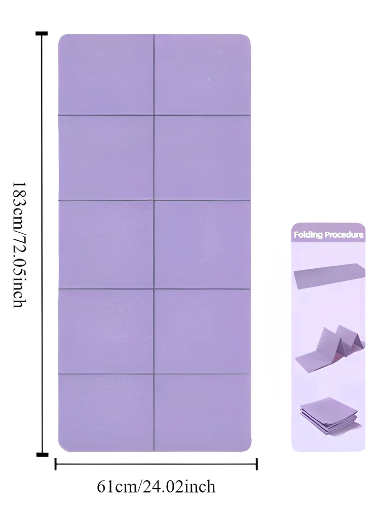 Foldable Yoga Mat  Eco-Non-Slip Travel | FitNest UK