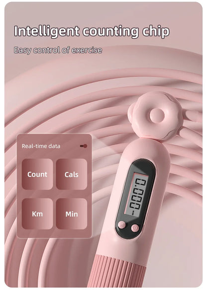 Electronic Counting Skipping Rope - Adjustable | FitNest UK