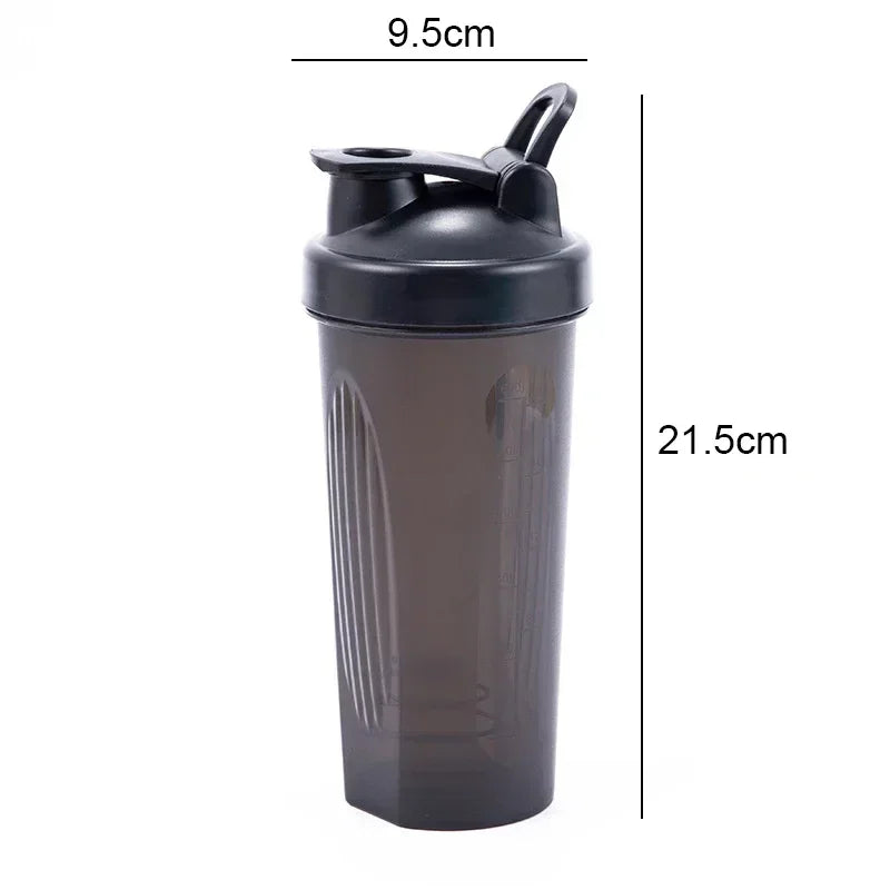 600ml Protein Shaker Bottle  Leak-Proof Mixer | FitNest UK