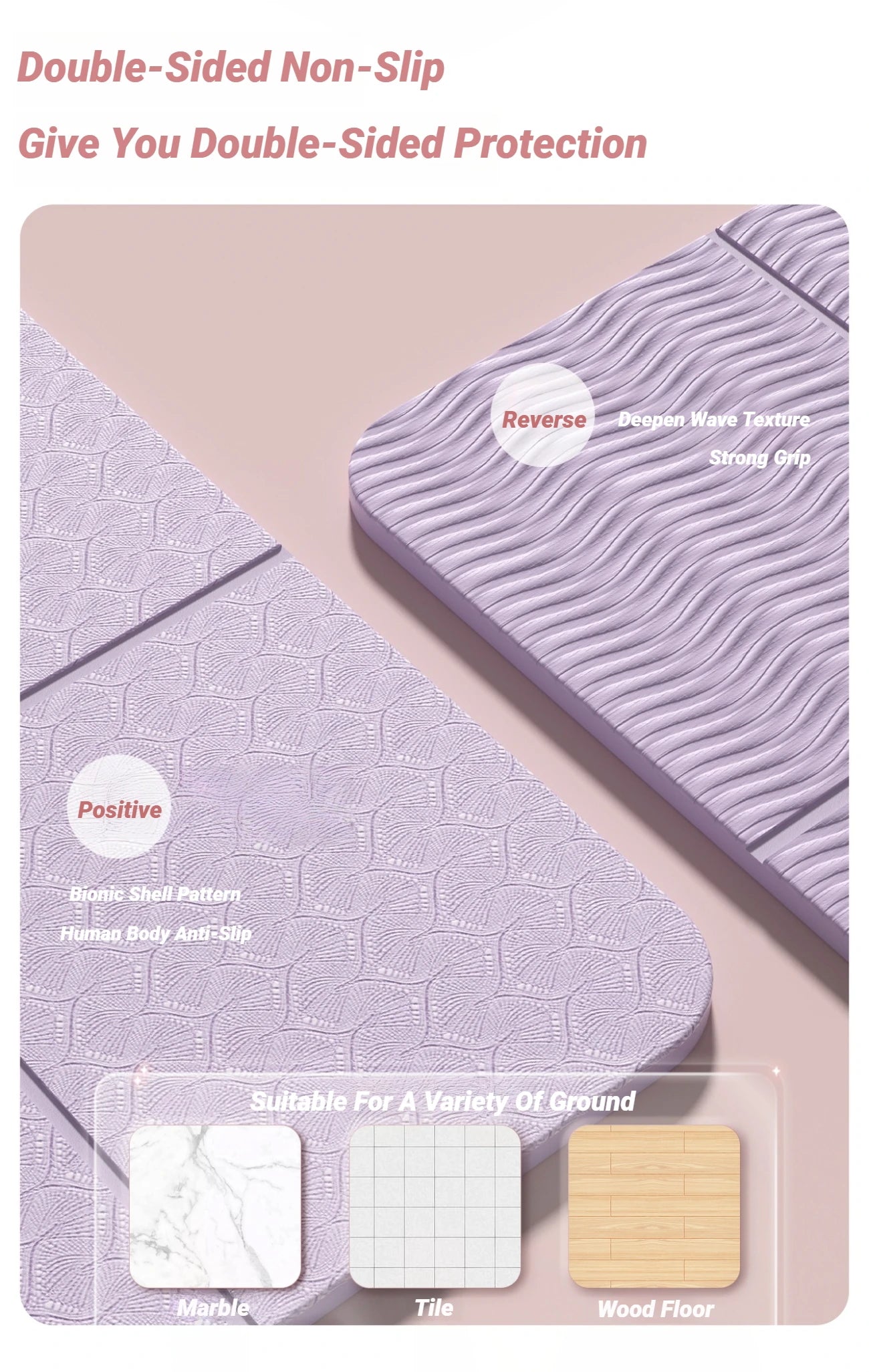 Foldable Yoga Mat  Eco-Non-Slip Travel | FitNest UK