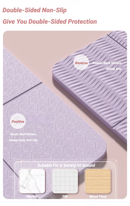 Foldable Yoga Mat  Eco-Non-Slip Travel | FitNest UK