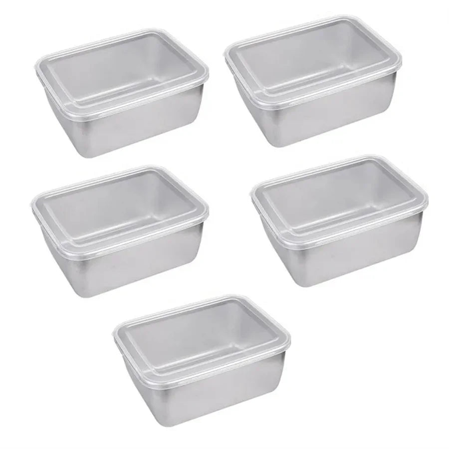 Stainless Steel Food Storage Box Set | FitNest UK