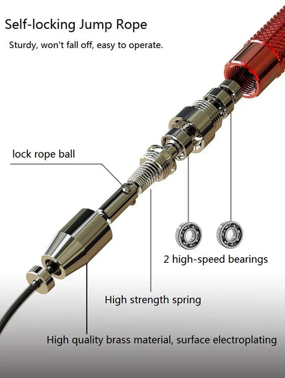 Speed Jump Rope w/ Bearings - Weighted Skipping | FitNest UK