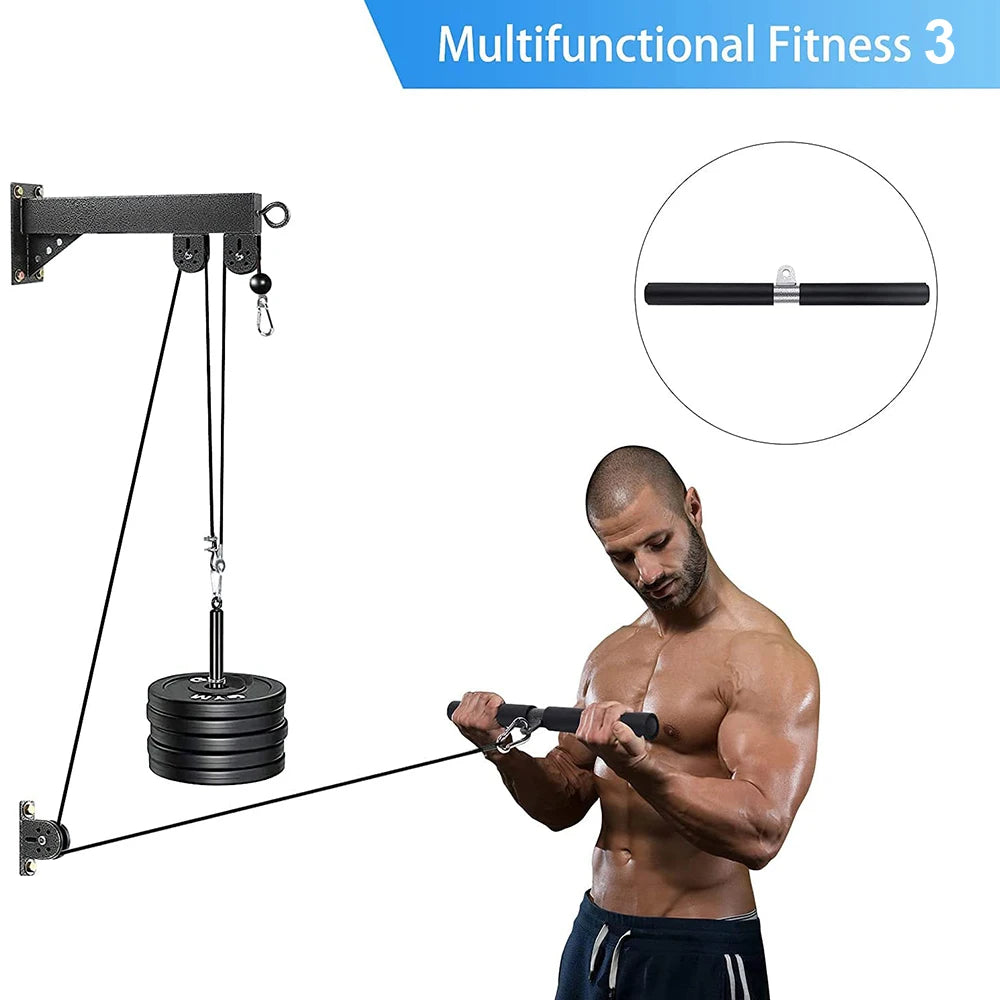 Wall-Mounted Pulley Cable System - Home Gym | FitNest UK
