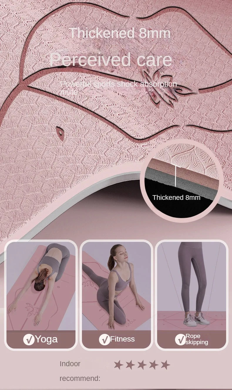 Natural Rubber Yoga Mat  Non-Slip | FitNest UK