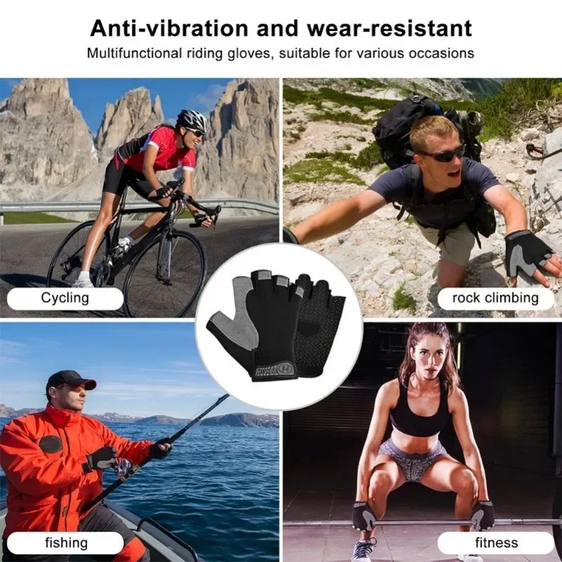 Breathable Half-Finger Fitness Gloves | FitNest UK