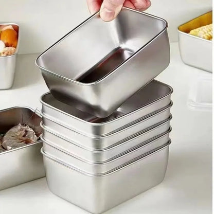 Stainless Steel Food Storage Box Set | FitNest UK