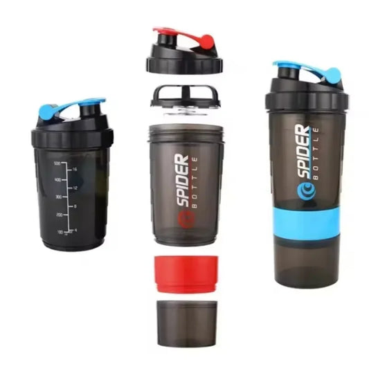 3-Layer Protein Shaker 550ml  Storage & Scale | FitNest UK