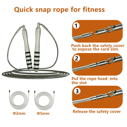 CrossFit Speed Jump Rope - Steel Cable Skipping | FitNest UK