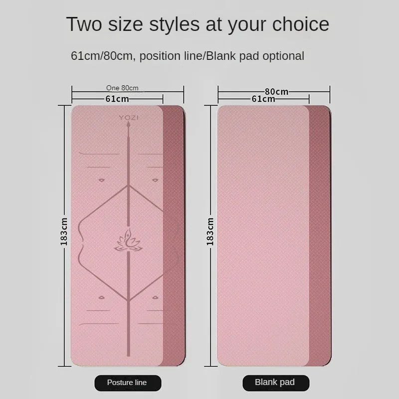 Natural Rubber Yoga Mat  Non-Slip | FitNest UK