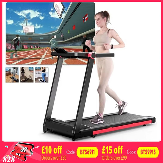 3HP Foldable Electric Treadmill - Quiet & Remote | FitNest UK