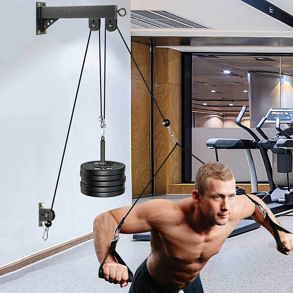 Wall-Mounted Pulley Cable System - Home Gym | FitNest UK