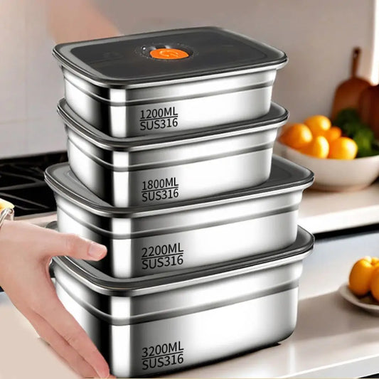 Stainless Steel Camping Lunch Box  Leakproof | FitNest UK