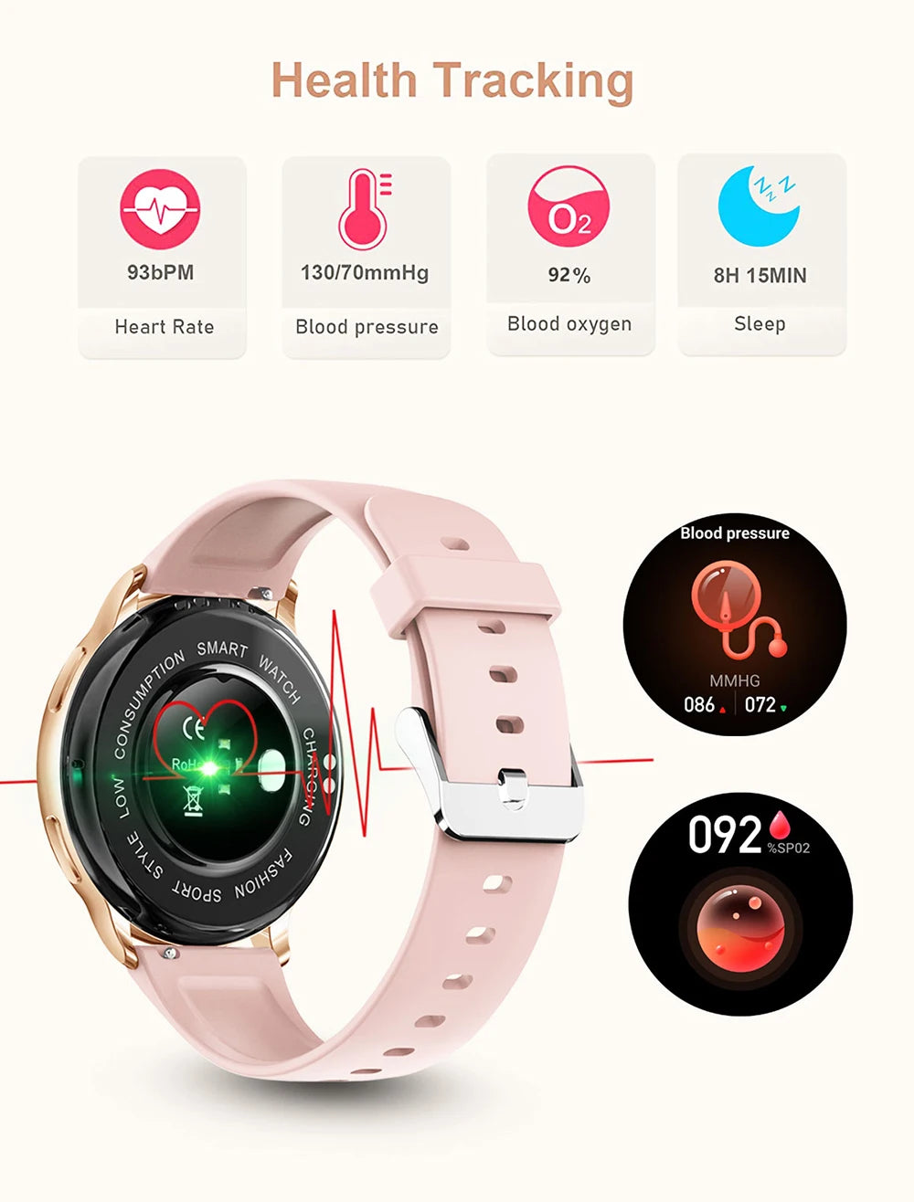 Y22 Bluetooth Smartwatch  Fitness Tracker | FitNest UK