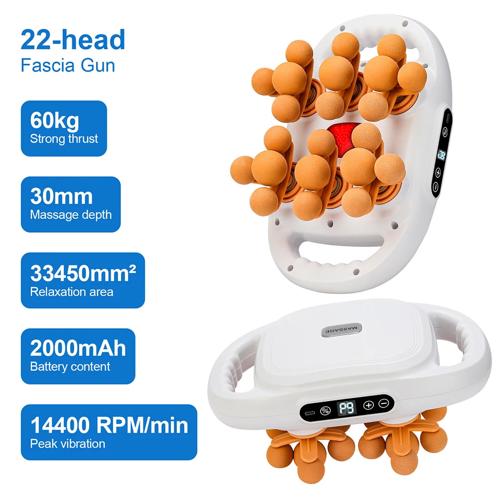 42-Head Massage Gun  Deep Tissue | FitNest UK