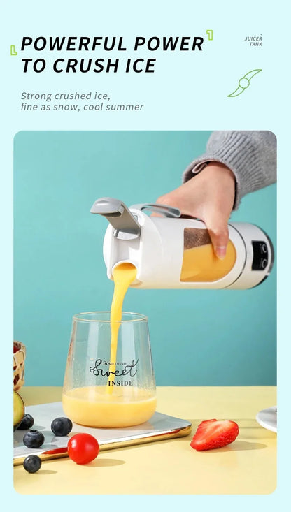 Fruit Juicer Blender 450ml  10-Blade USB | FitNest UK