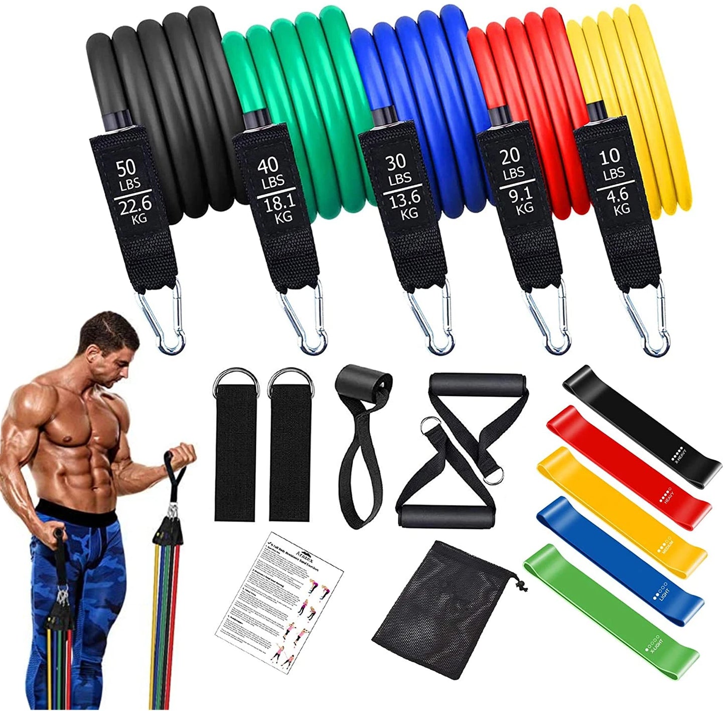 Workout Resistance Bar - Portable Fitness Bar | FitNest UK