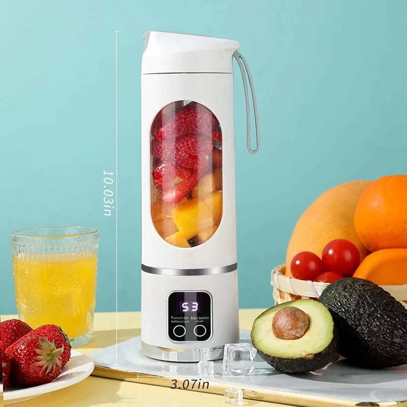 Fruit Juicer Blender 450ml  10-Blade USB | FitNest UK