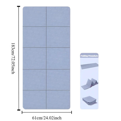 Foldable Yoga Mat  Eco-Non-Slip Travel | FitNest UK