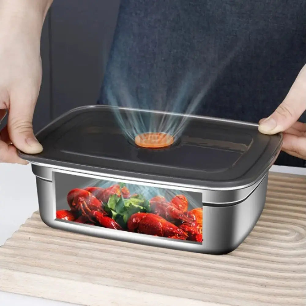 Stainless Steel Camping Lunch Box  Leakproof | FitNest UK